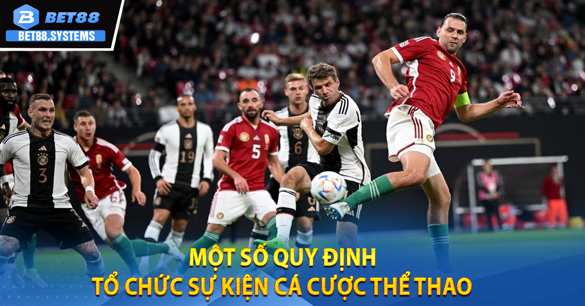 Một số quy định tổ chức sự kiện cá cược thể thao 