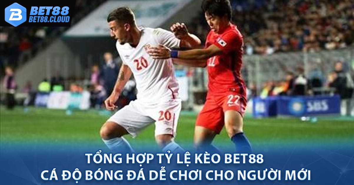 Tổng hợp Tỷ Lệ Kèo Bet88 cá độ bóng đá dễ chơi cho người mới